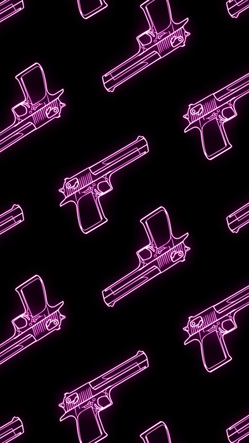 Neon Guns - iPhone Wallpapers : iPhone Wallpapers