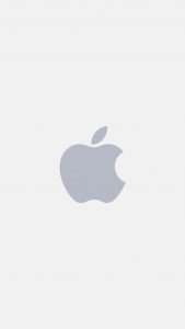 Apple minimal logo white iPhone Wallpaper iphoneswallpapers com