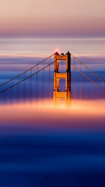 Golden Gate Bridge Clouds iPhone wallpaper iphoneswallpapers com