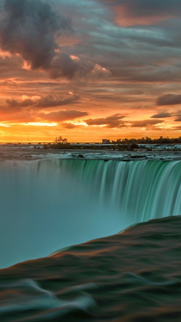 Niagara Falls Sunset Wallpaper iPhone Wallpaper iphoneswallpapers com