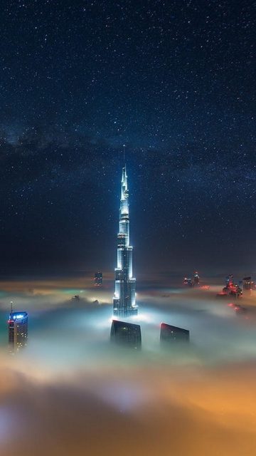 Dubai Burj Khalifa Tower iPhone Wallpaper iphoneswallpapers com