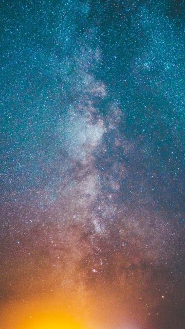 Milky Way Galaxy from Sky iPhone Wallpaper