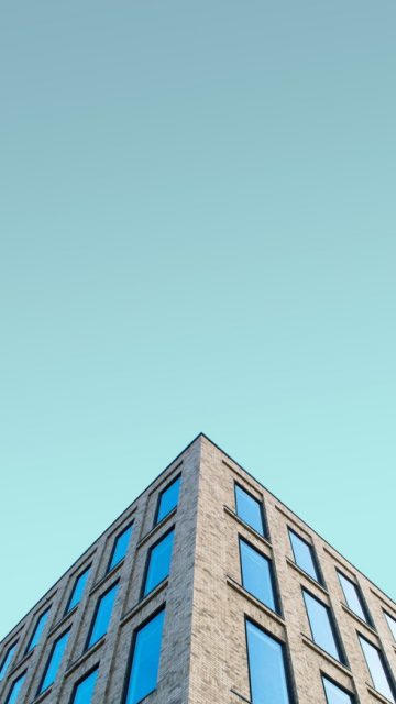 Minimal Building Sky Windows iPhone Wallpaper