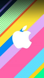 Colorful Apple Logo iPhone Wallpaper