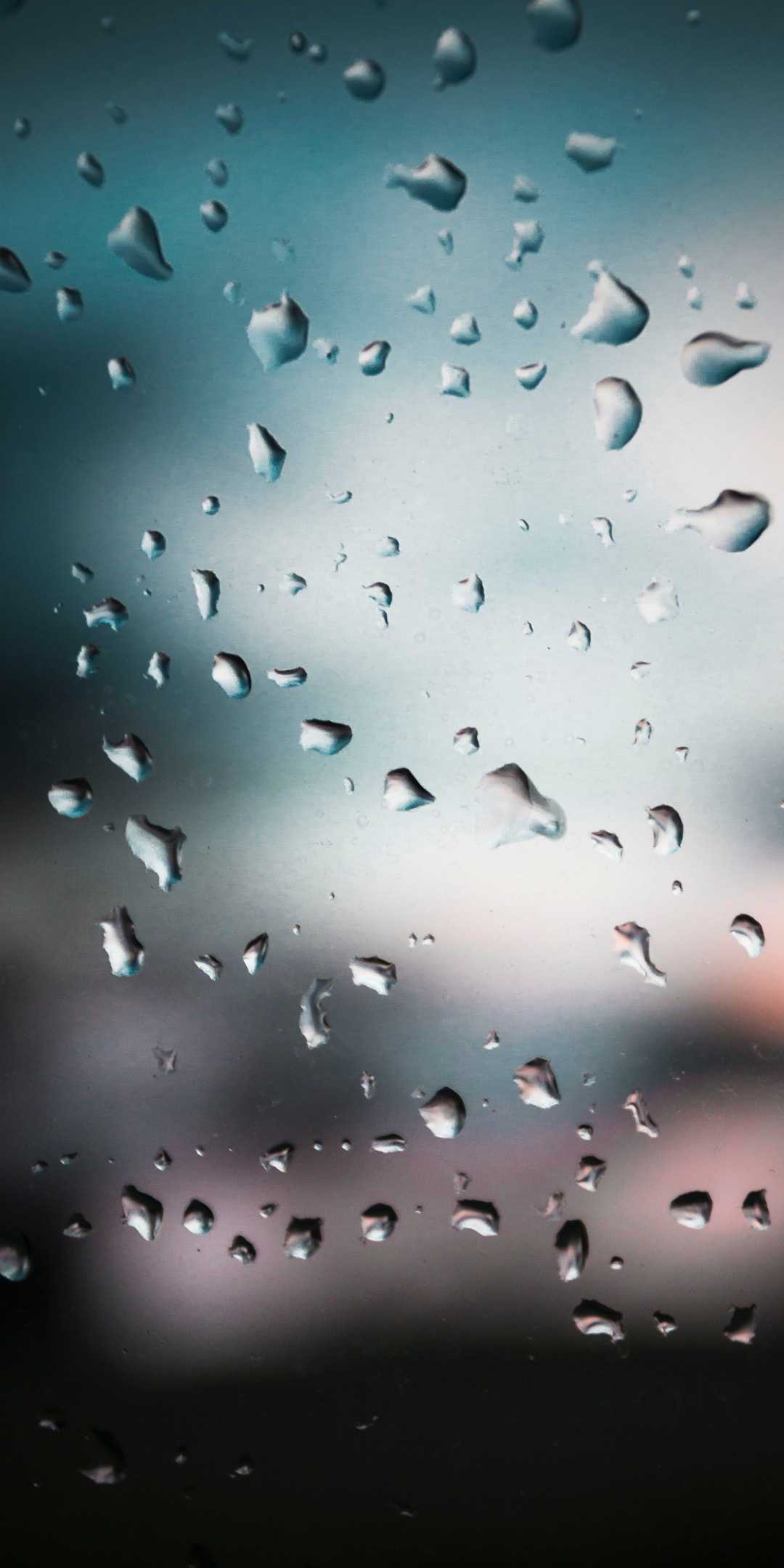 Water Drop On Glass iPhone Wallpaper