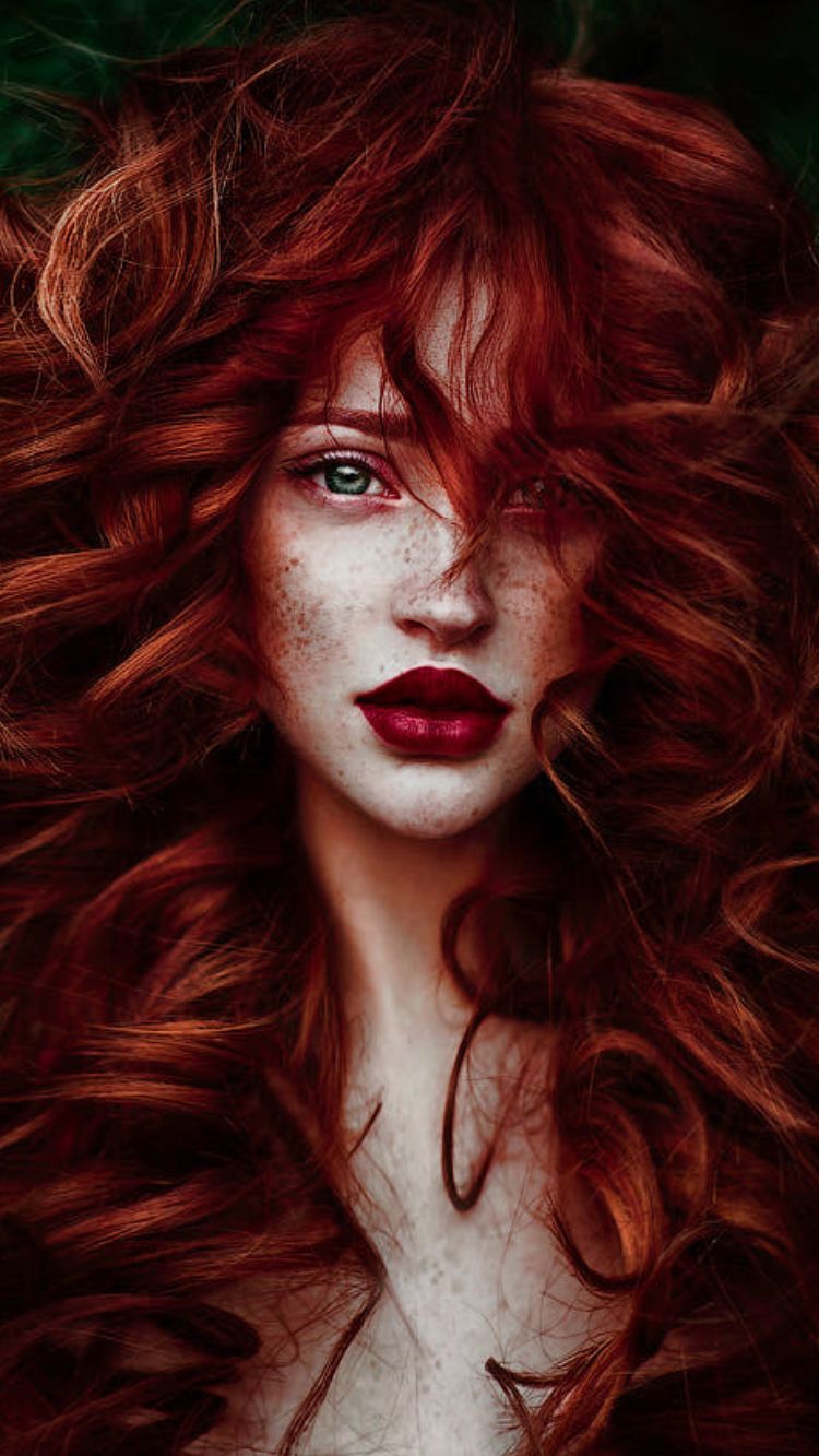 Beautiful Redhead Lady iPhone Wallpaper - iPhone ...