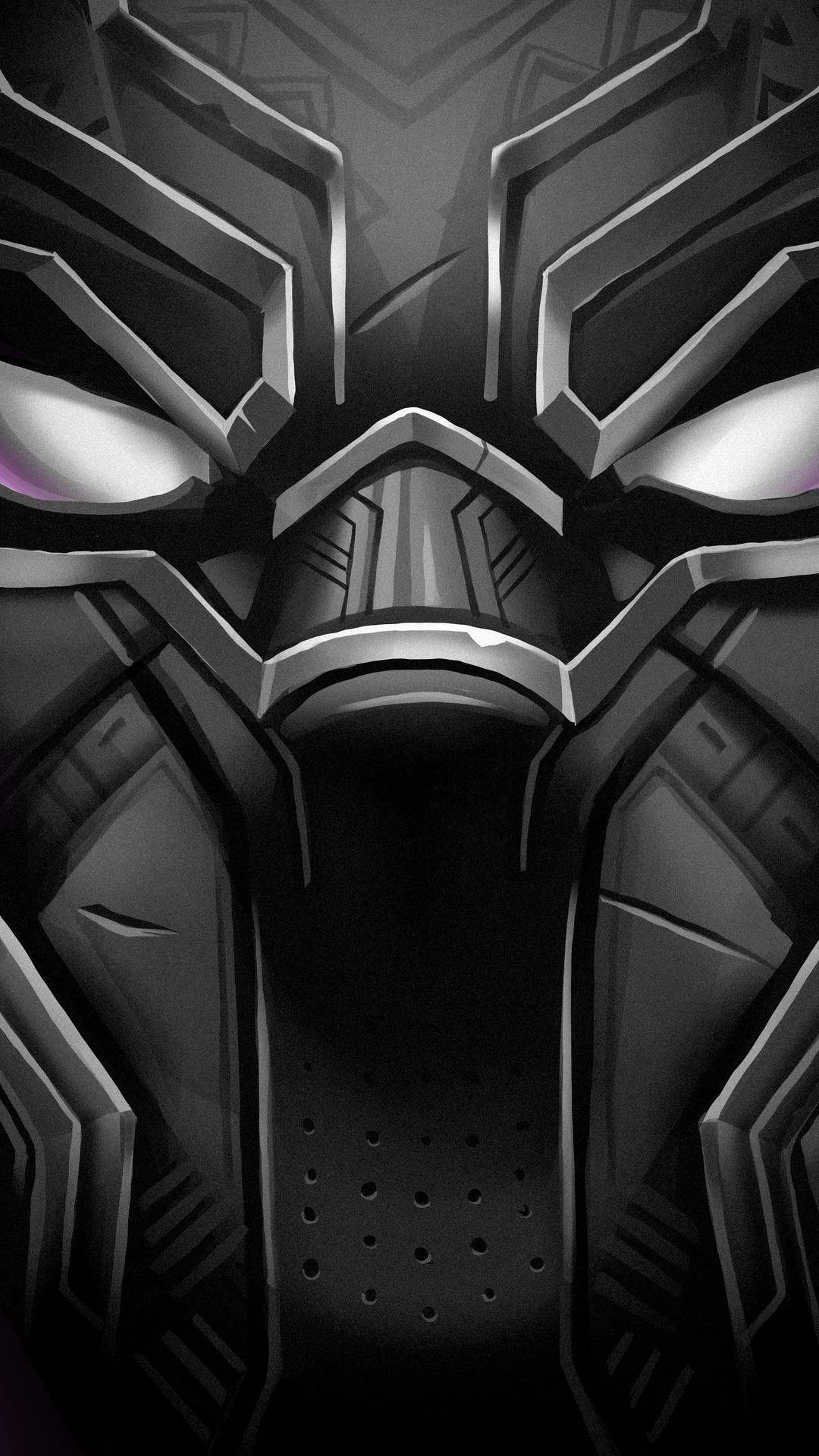 Black Panther Face iPhone Wallpaper