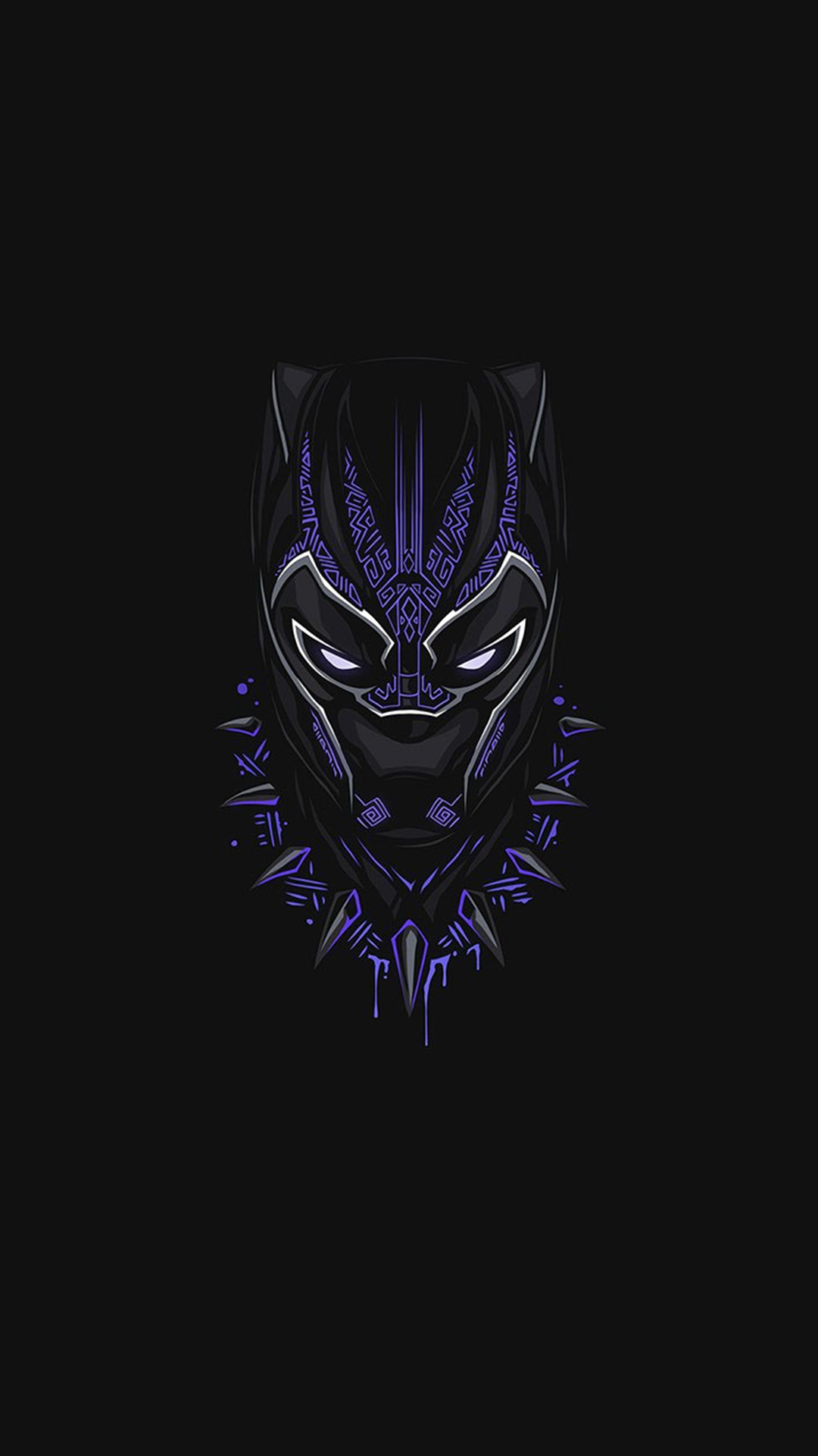  Black  Panther  Purple Minimal iPhone Wallpaper  iPhone 