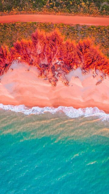 Blue Water Beach Nature iPhone Wallpaper