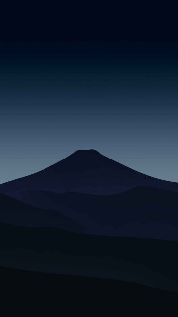 Mount Fuji Minimal iPhone Wallpaper