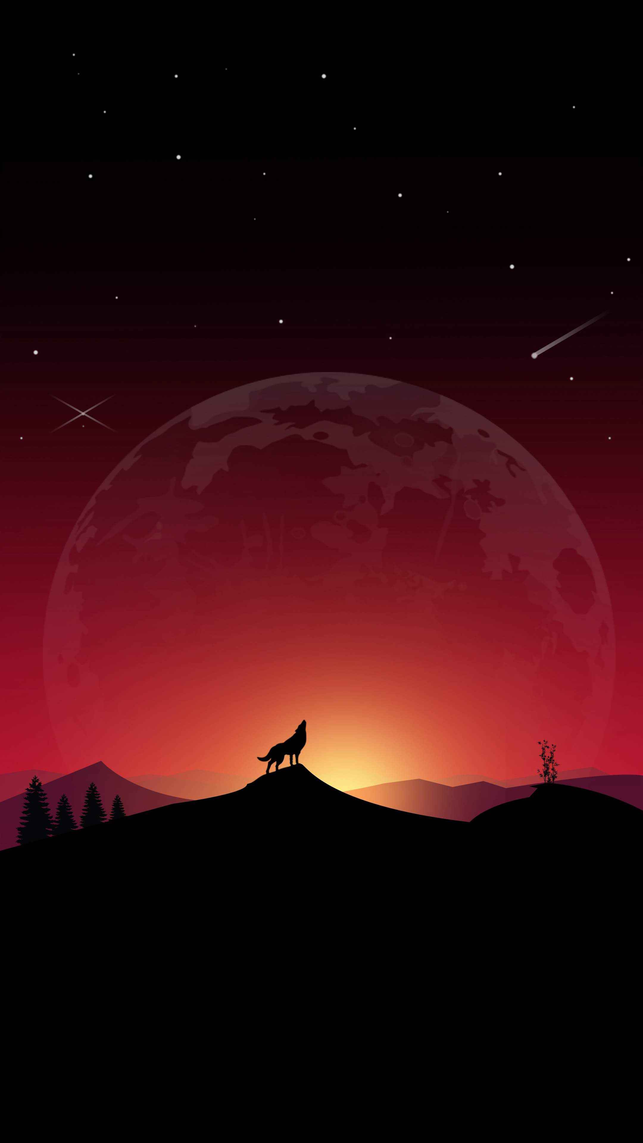 Red Moon Wolf IPhone Wallpaper - IPhone Wallpapers : iPhone Wallpapers