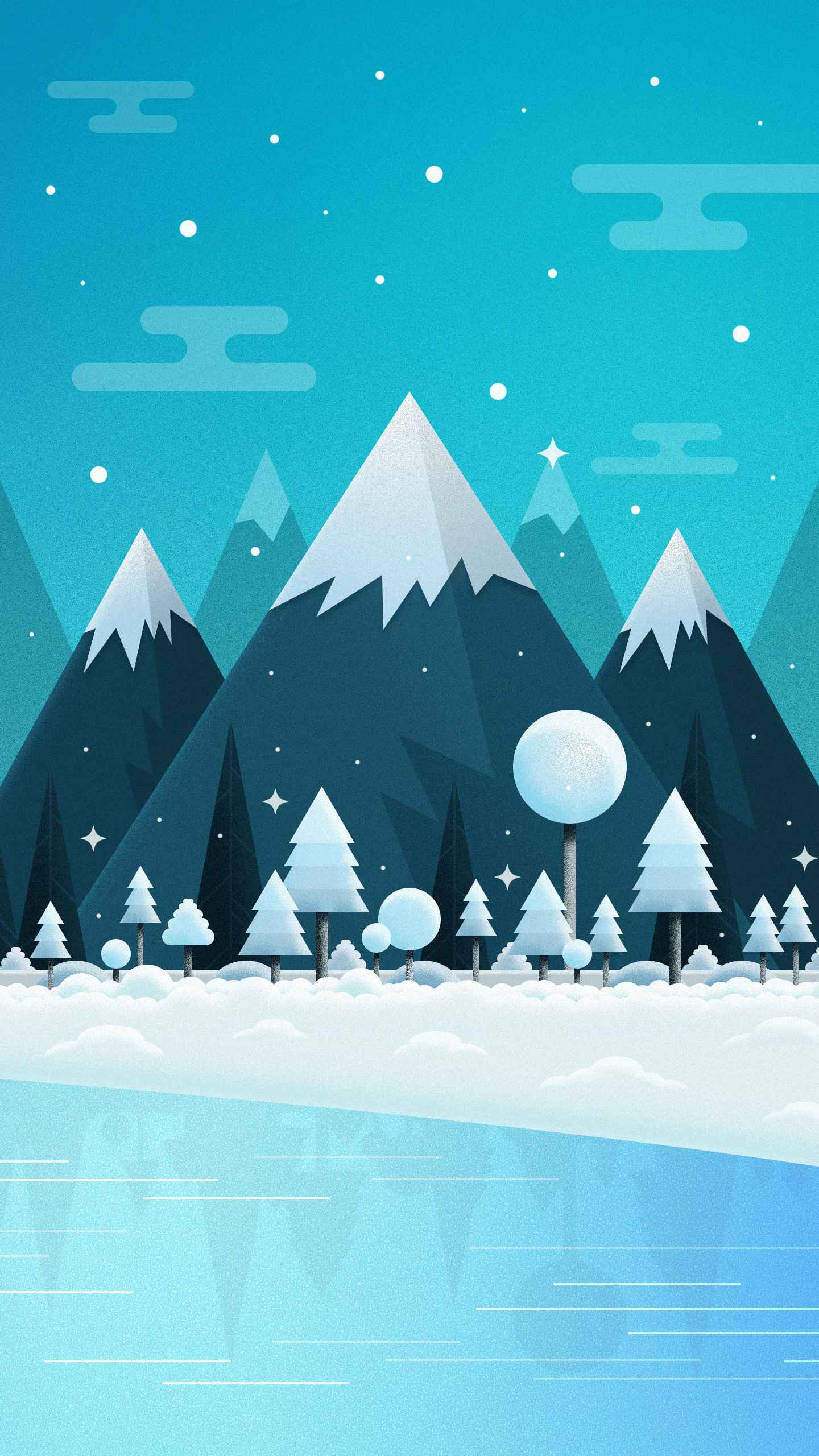 Snowfall Mountains IPhone Wallpaper - IPhone Wallpapers : iPhone Wallpapers
