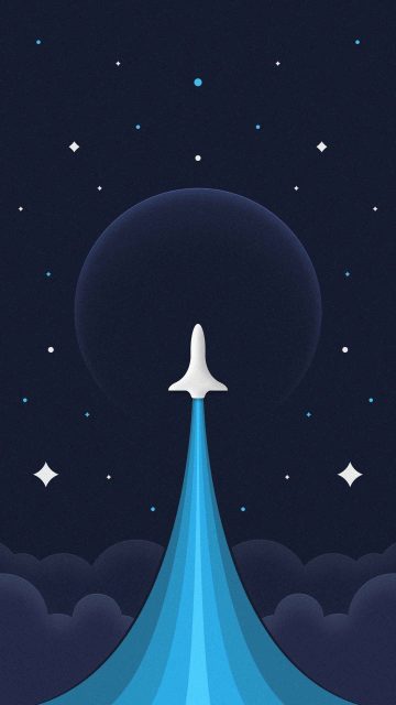 Space Expedition Amoled iPhone Wallpaper