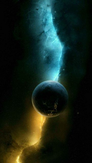 Space Planet Nebula iPhone Wallpaper
