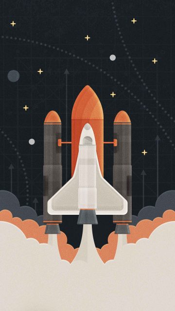 Space Shuttle Launch iPhone Wallpaper