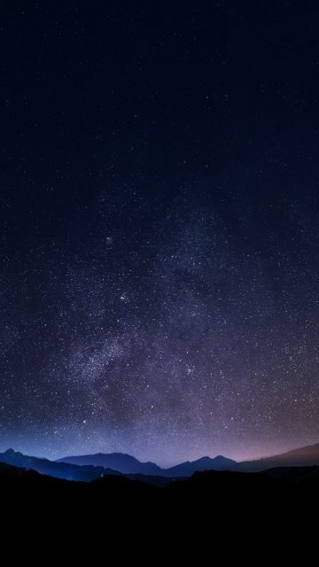 Space View Night iPhone Wallpaper