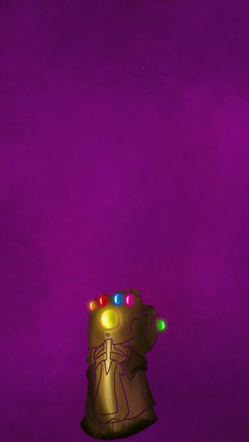 Thanos Infinity Glove iPhone Wallpaper