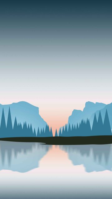 Yosemite Lake iPhone Wallpaper