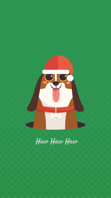 Christmas Dog iPhone Wallpaper