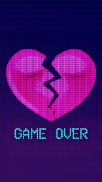 Heart Game over iPhone Wallpaper