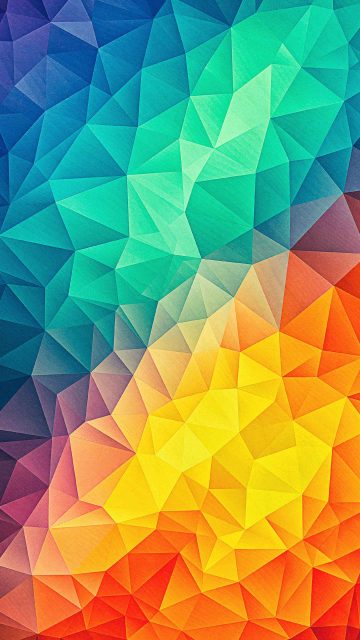 Low Poly Colors iPhone Wallpaper