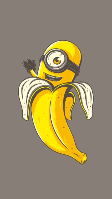 Minion Banana iPhone Wallpaper