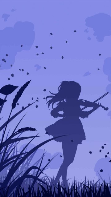 Music Girl iPhone Wallpaper
