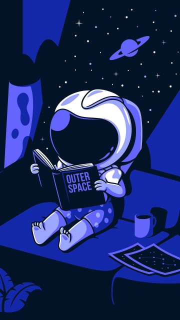 Outer Space Astronaut iPhone Wallpaper