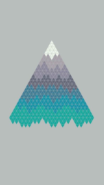Poly Mountains iPhone Wallpaper