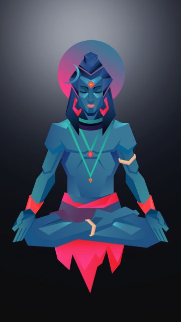 Shiva Art iPhone Wallpaper
