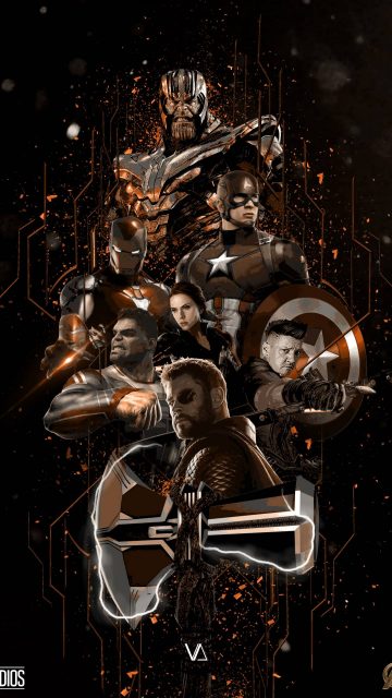 Avengers Endgame Fan Art Poster iPhone Wallpaper