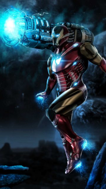 Avengers Endgame Iron Man Mark 85 canon iPhone Wallpaper