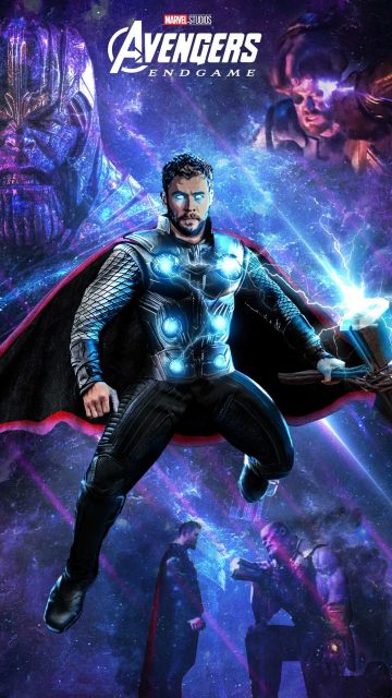 Avengers Endgame Thanos vs Thor iPhone Wallpaper