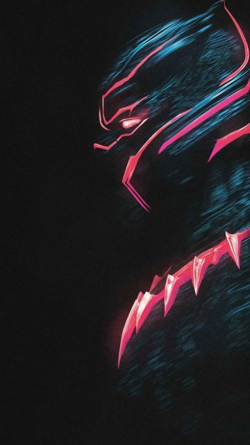 Black Panther Dark Art iPhone Wallpaper