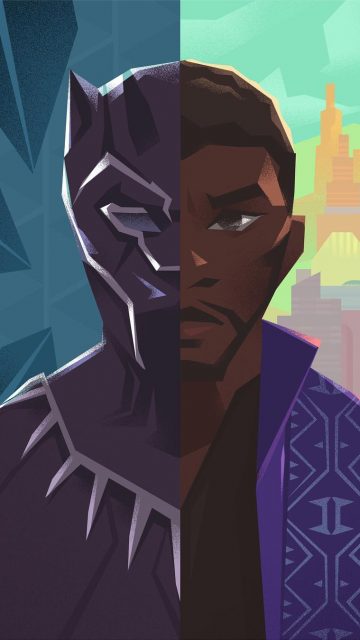 Black Panther Personality iPhone Wallpaper