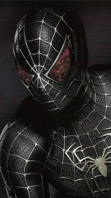 Black Spider Man iPhone Wallpaper
