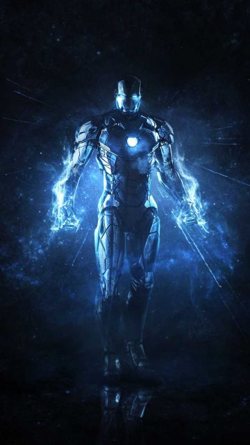 Dark Space Iron Man iPhone Wallpaper