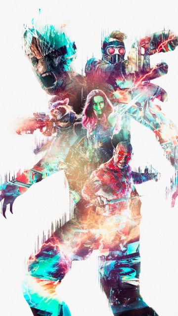 Guardians of the Galaxy Art iPhone Wallpaper