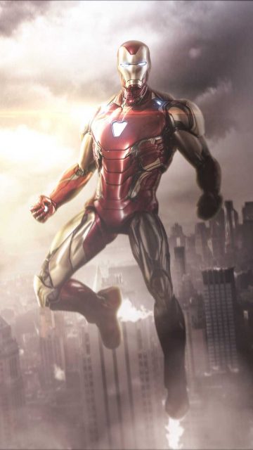 Iron Man Avengers Endgame Armor iPhone Wallpaper