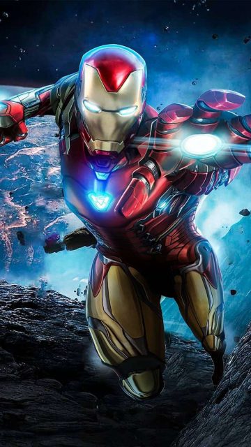 Iron Man Endgame Fight iPhone Wallpaper