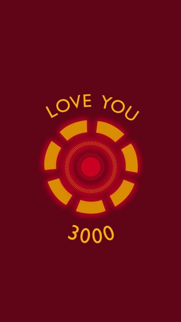 Iron Man Love You 3000 iPhone Wallpaper