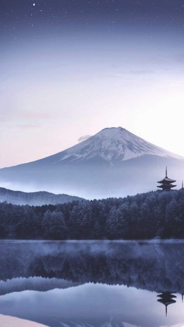 Japan Mount Fuji Morning iPhone Wallpaper