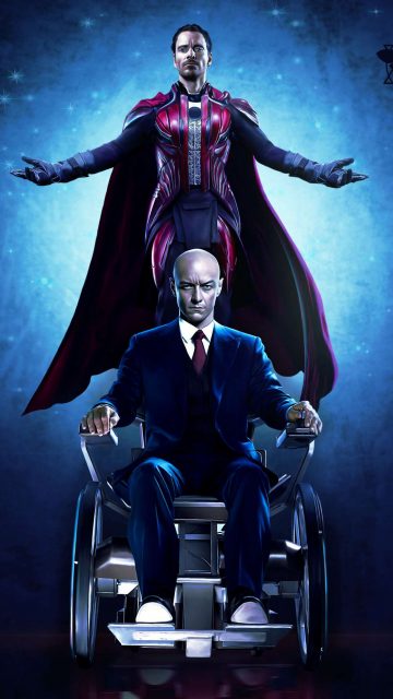 Magneto with Professor X iPhone Wallpaper