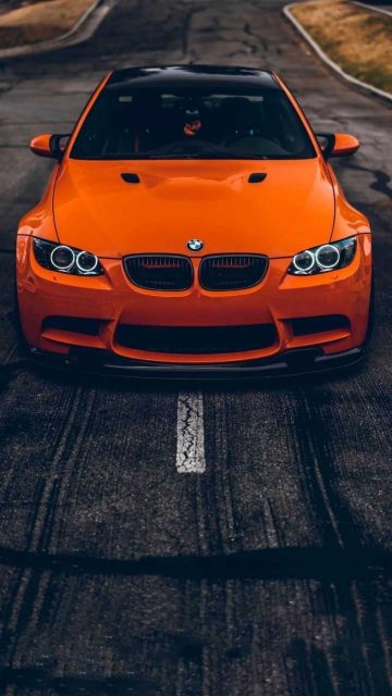 Orange BMW Supercar iPhone Wallpaper