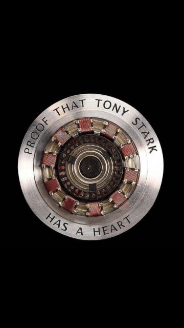 Proof That Tony Stark Has a Heart iPhone Wallpaper