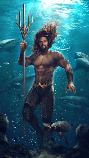 The Aquaman Ocean Master iPhone Wallpaper