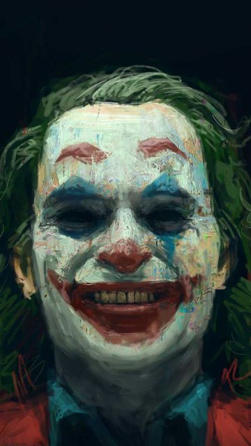 The Joker Crazy Smile iPhone Wallpaper
