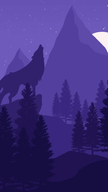 Wolf Mountain iPhone Wallpaper