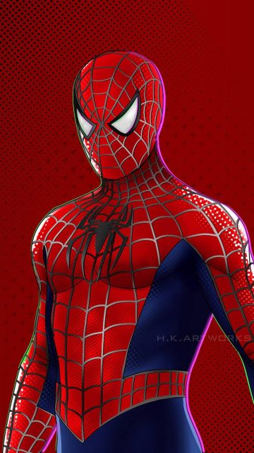 3D Spiderman iPhone Wallpaper