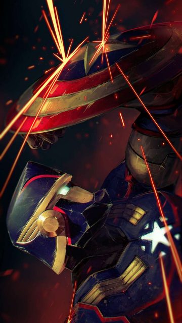Captain America Autobot iPhone Wallpaper